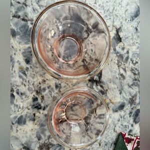 Pink Glass Bowl Set